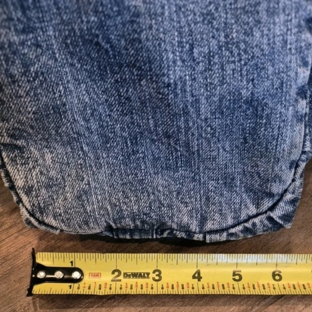 Vtg Denim Braided Detail Zipper Closure Boho Bohemian Hobo Shoulder Bag
